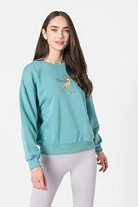 Худі ONLDISNEY LIFE L/S BAMBI BOX SWT 15250089-Dusty Turquoise-Print:BAMBI ONLY Бірюзовий M synthetic.ua - Фото 1