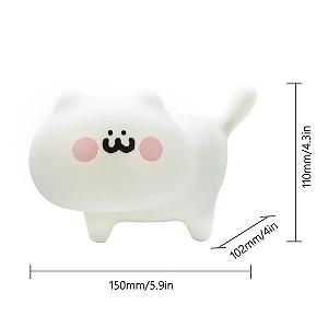 Ночник Lancoon Kitty для детей Кавайный котик для детской комнаты Вид Кролик synthetic.ua - Фото 1