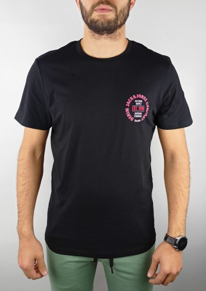 Футболка Jack&Jones TEE SS CREW NECK 12222339 Чёрный L, фото №2