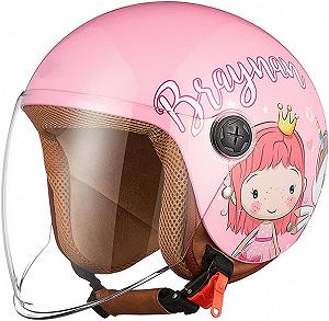 Детский шлем для мотоцикла FREEUP (48-55) Pink synthetic.ua - Фото 1