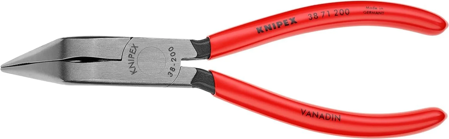 Плоскогубцы KNIPEX 38 71 200 с пластиковым покрытием, черные, атраментированные, 200 мм, фото №3