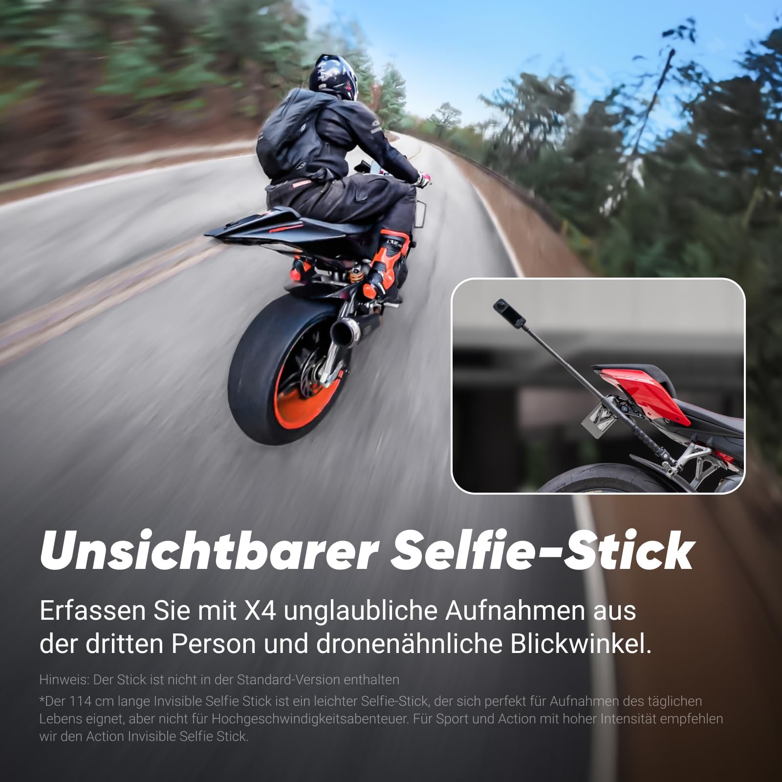 Екшн-камера Insta360 X4 Standard Bundle 8K 360, фото №3