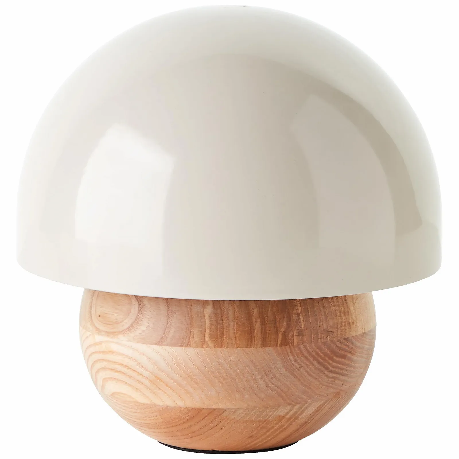 Настольная лампа гриб Lightbox металл/дерево с выключателем 20 см E14 светло-коричневая серая, фото №5