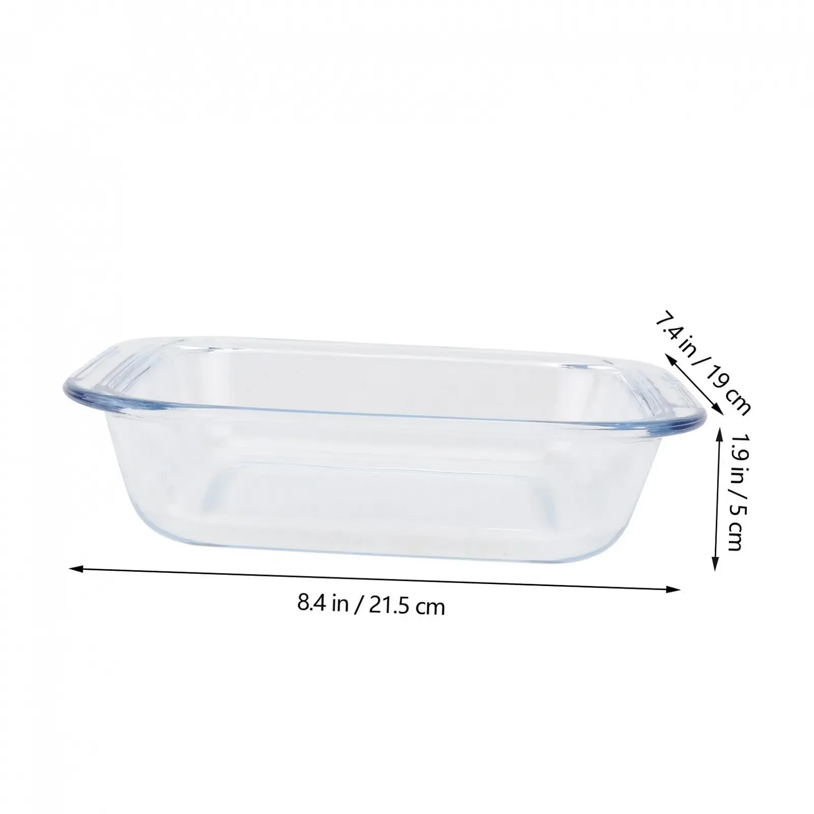 Форма для запікання термостійка скляна для духовки біла, фото №2