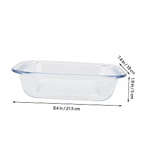 Форма для запікання термостійка скляна для духовки біла synthetic.ua - Фото 1