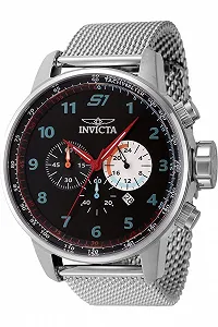 Часы Invicta S1 Rally 44947 Мужские, Водонепроницаемые, Аналоговые, Кварцевый механизм, Нержавеющая сталь, Черный циферблат, 48 мм - Фото 1