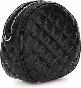 Жіноча сумка Guess Giully Round Mini Чорний synthetic.ua - Фото 1