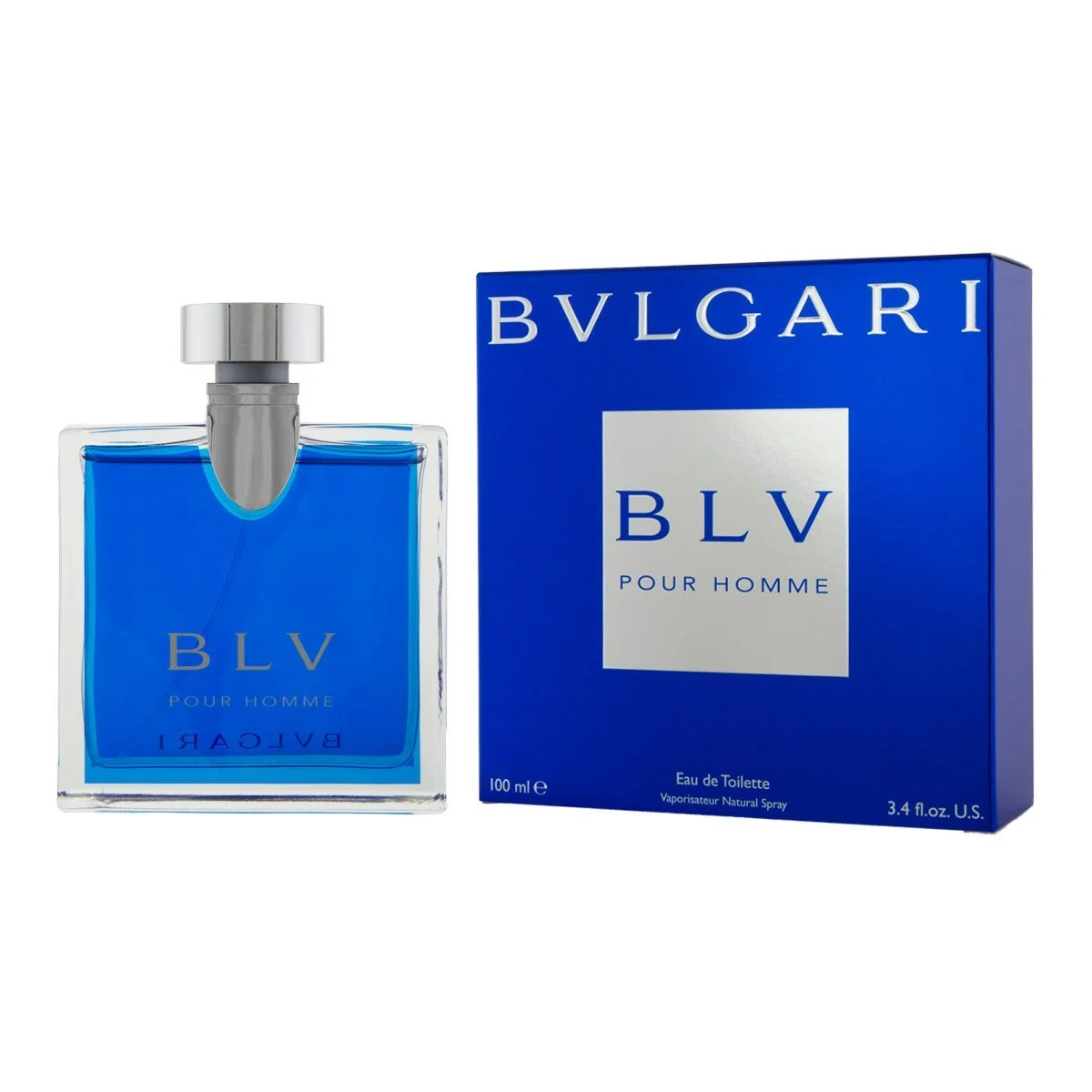 Туалетна вода Bvlgari BLV Pour Homme 3.4 унції, синій, фото №1