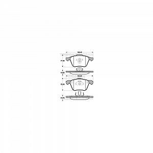 Комплект гальмівних колодок, дискове гальмо TRISCAN 8110 27010 Передня вісь - Фото 1