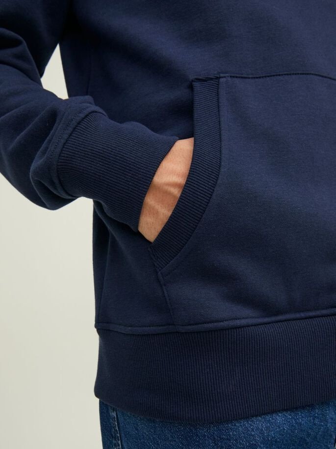 Худі JJSTAMP SWEAT HOOD 12211551-Navy Blazer Jack&Jones Темно-синій M, фото №3