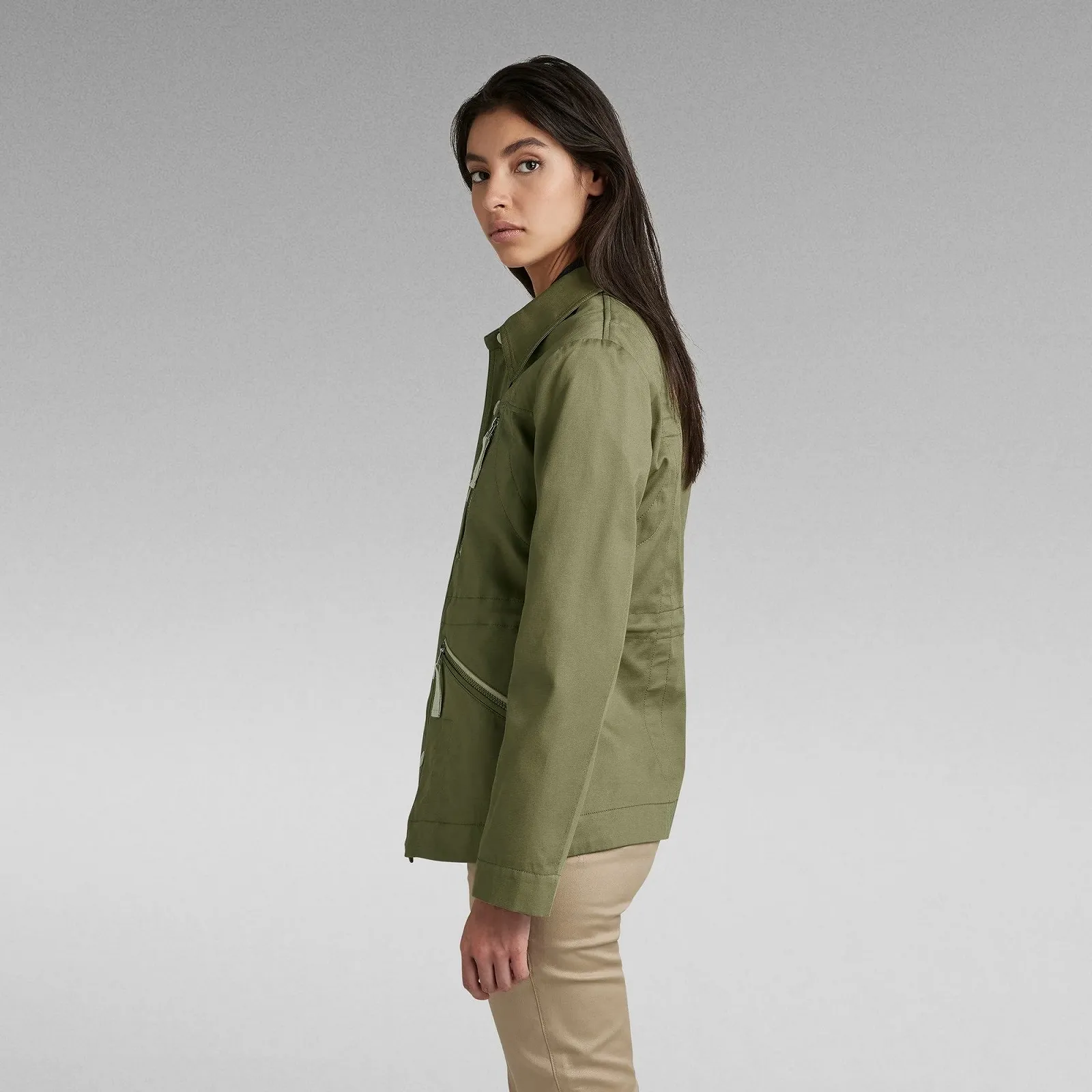 Жіноча куртка G-Star RAW Slim Field Jacket Draper Dobby - S, фото №2