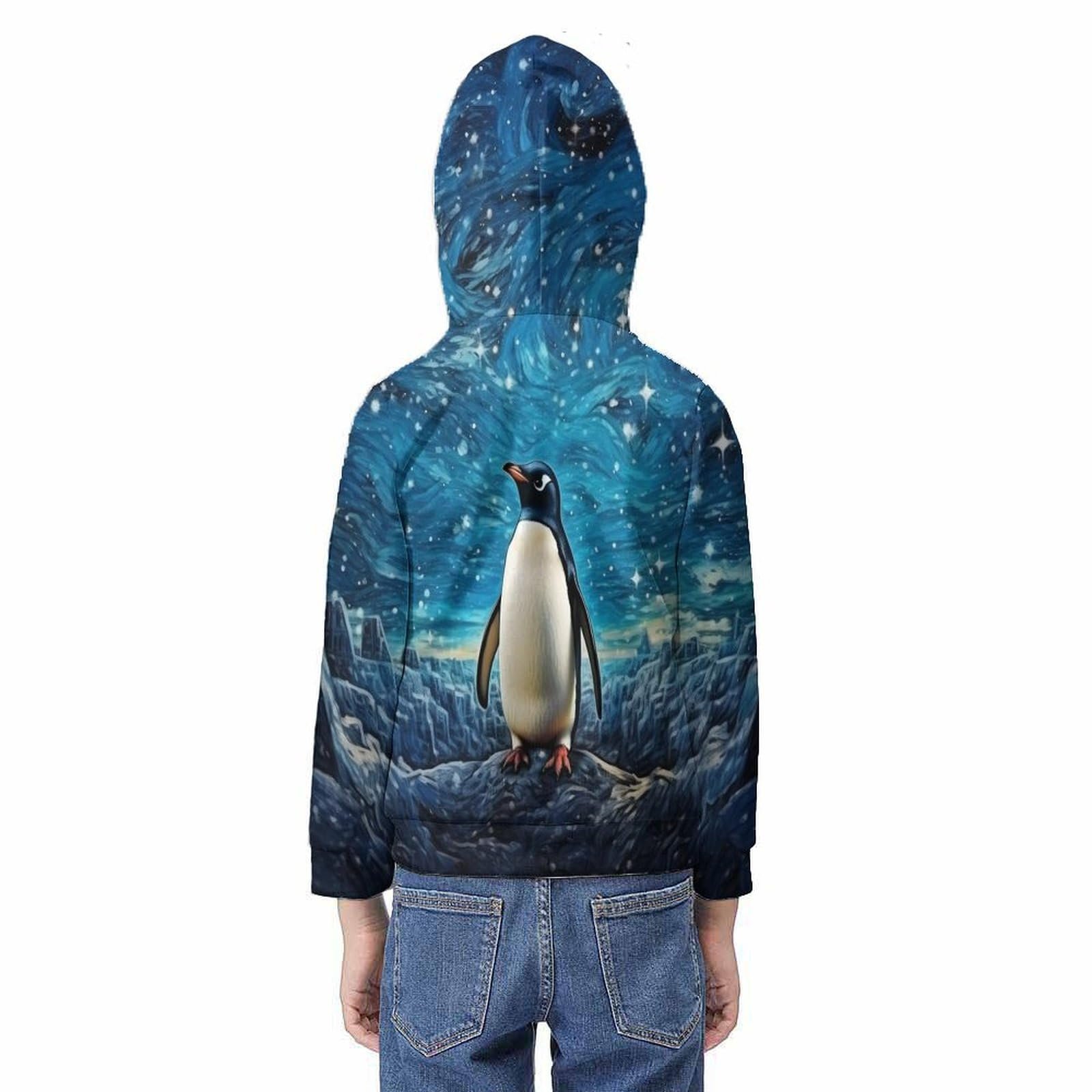 Дитяча толстовка з капюшоном HONGBING 3D-друк з кишенею-кенгуру, фото №6