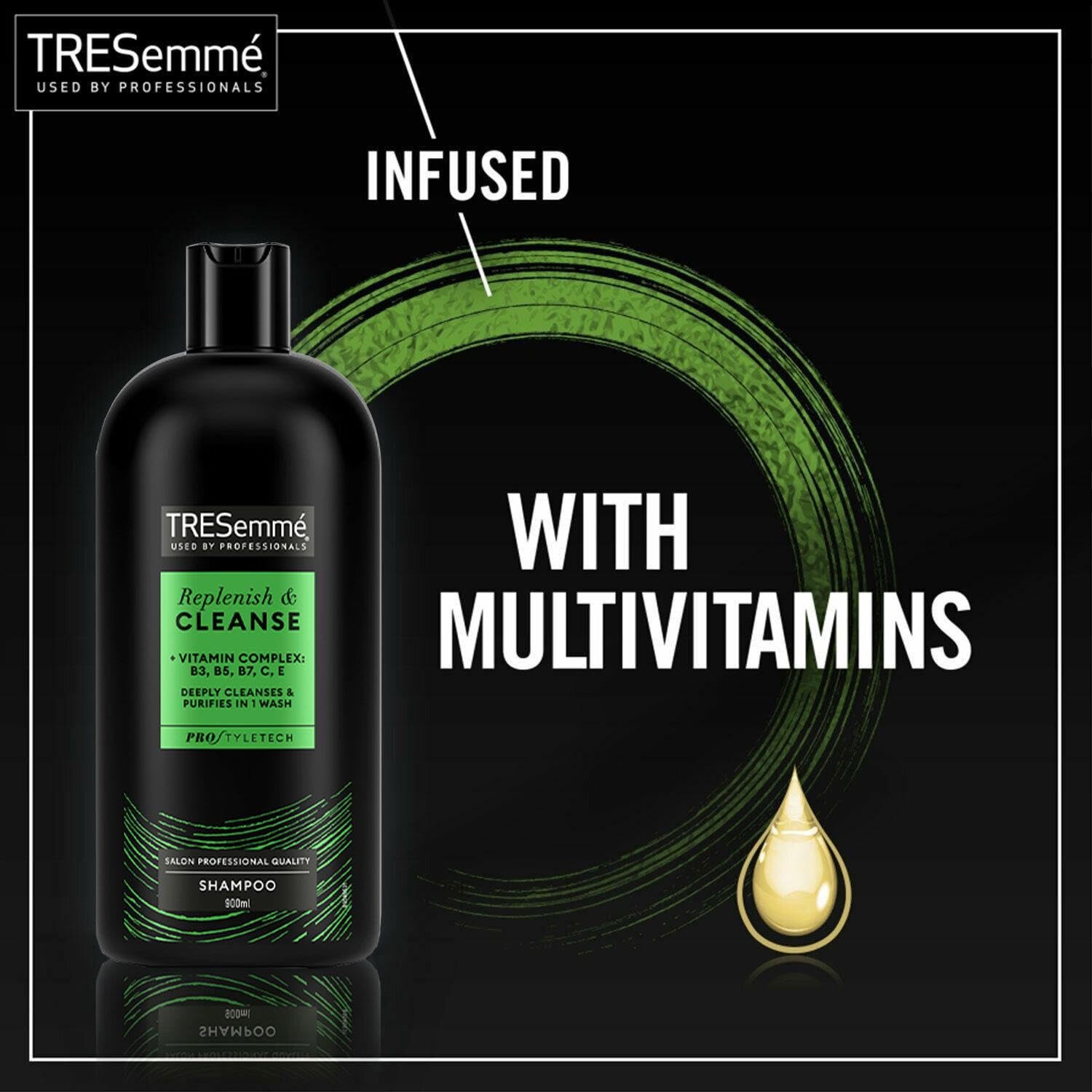 Шампунь TRESemmé Cleanse and Renew Глибоке очищення 4 x 900 мл, фото №7