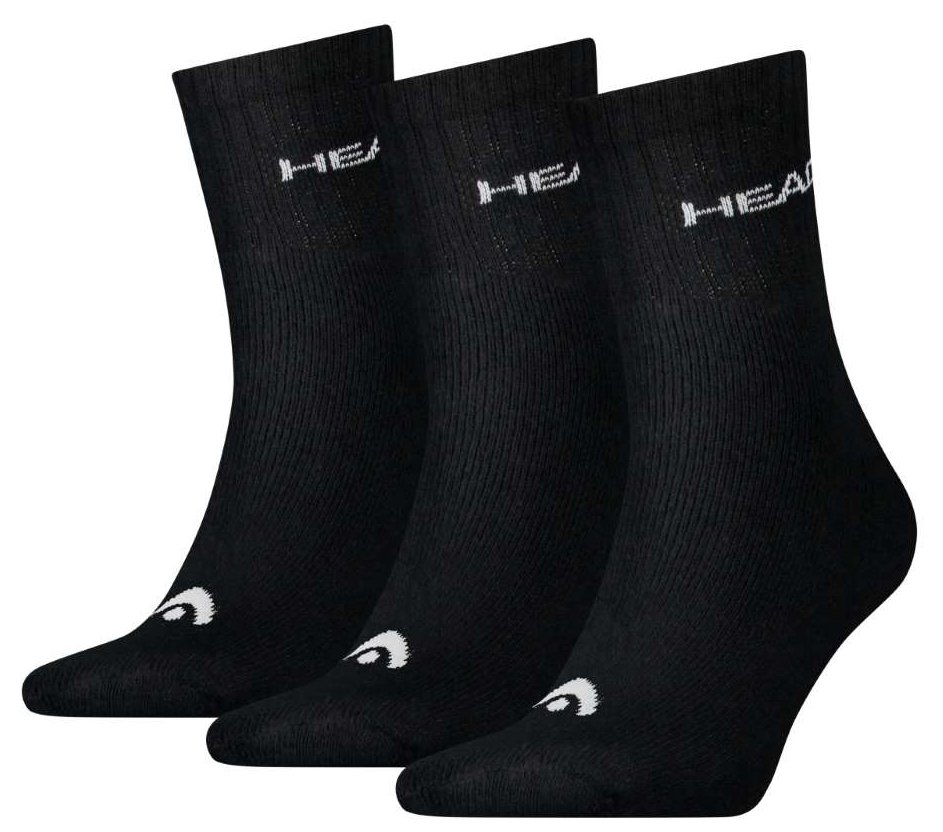 Шкарпетки Head ELEMENTS ALL SPORTS SHORT CREW 3P Чорний  39-42, фото №1