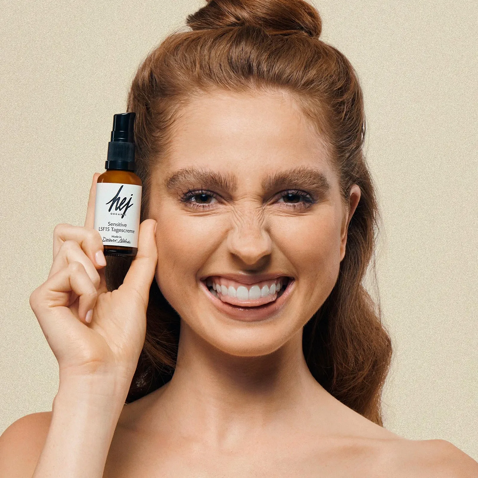 Денний крем HEJ ORGANIC Sensitive SPF15 з олією конопель 30 мл, фото №4