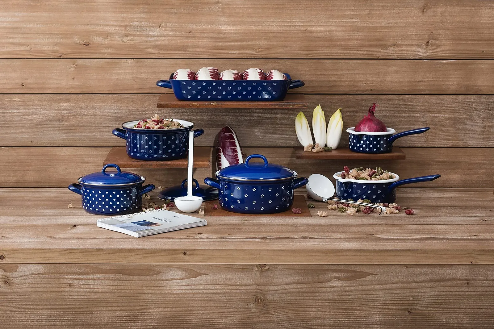 Форма для запікання Riess COUNTRY - Dirndl 0046-074 прямокутна, 33 x 20 см, висота 6 см, емальована, фото №2