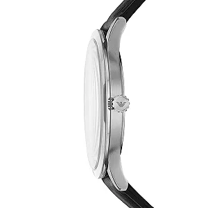 Часы Emporio Armani, мужские, кварцевый механизм с тремя стрелками, дата, размер корпуса 43 мм, кожаный ремешок synthetic.ua - Фото 1