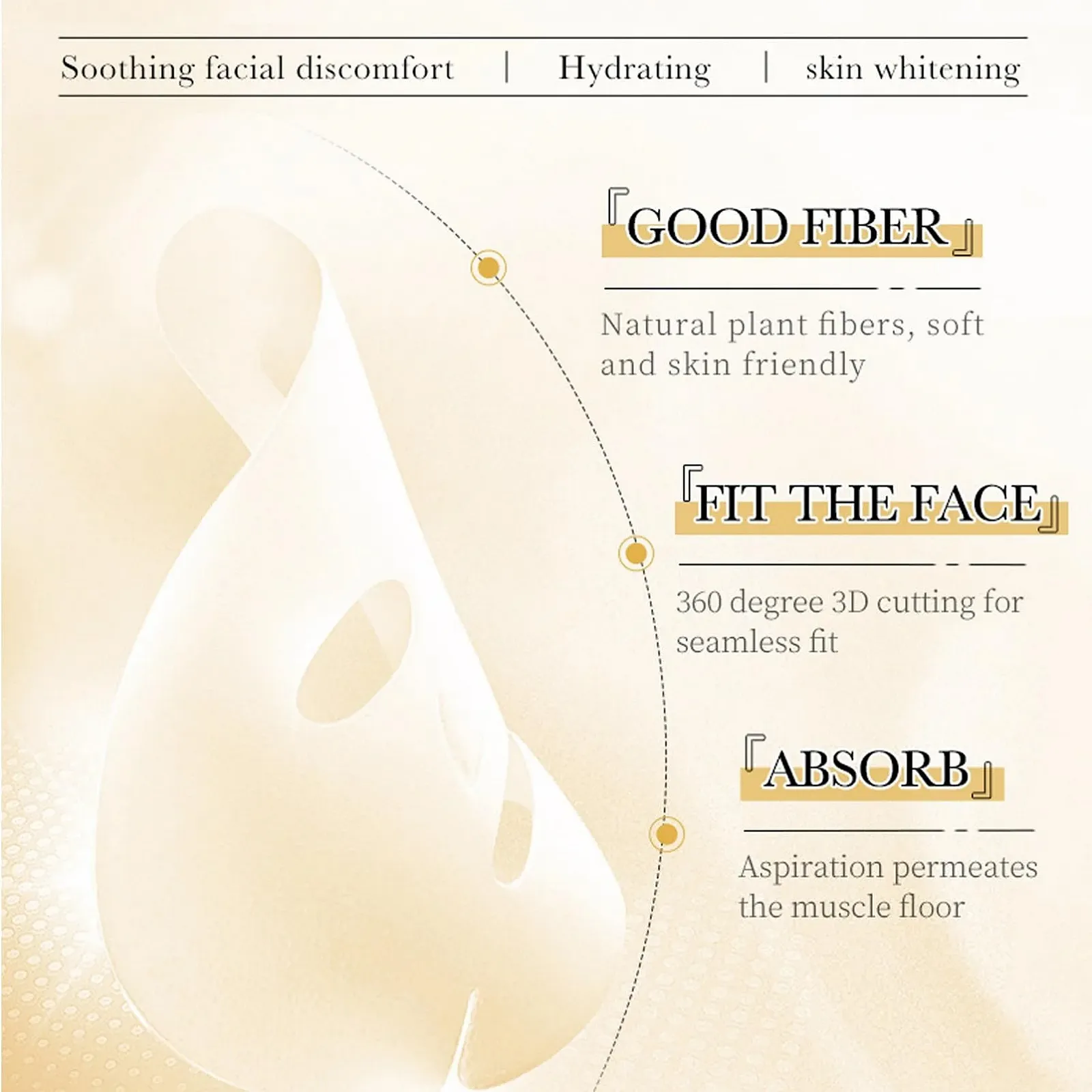 Маска для обличчя гіалуронова, набір масок з гіалуроновою кислотою, фото №5