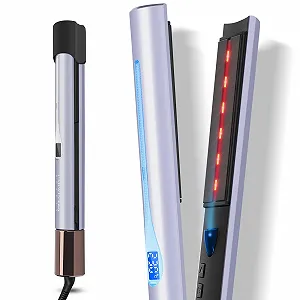 Выпрямитель для волос 2-в-1 PARWIN PRO BEAUTY инфракрасный ионный 100-230°C Фиолетовый - Фото 1