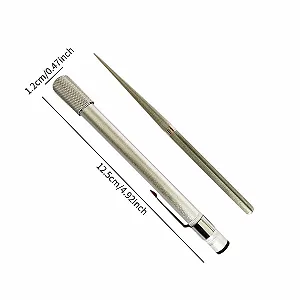 Точило-мусат алмазний для ножів та гачків двосторонній Сріблястий synthetic.ua - Фото 1