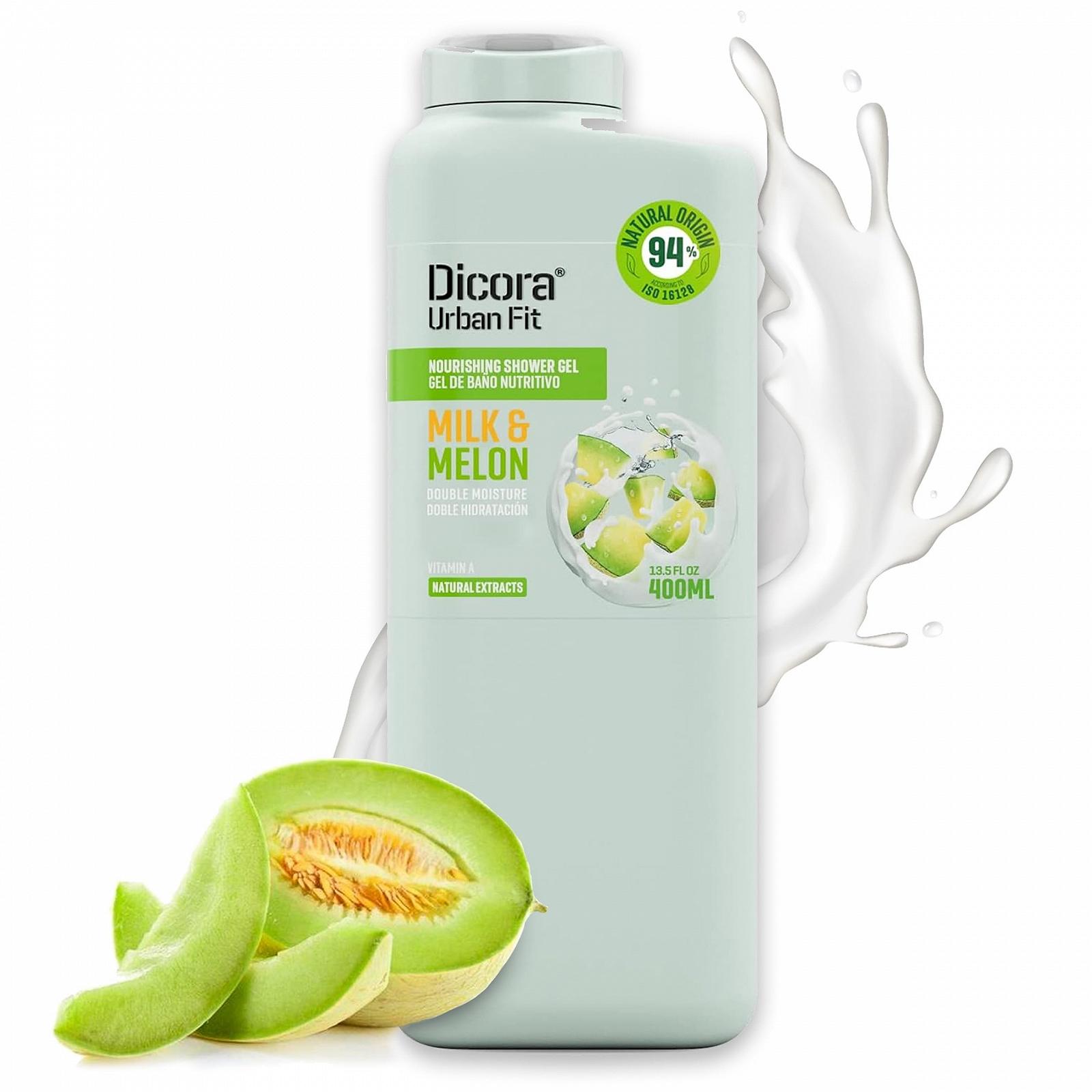 Гель для душу Dicora Urban Fit Vitamin A Milk & Melon 400 мл, фото №1