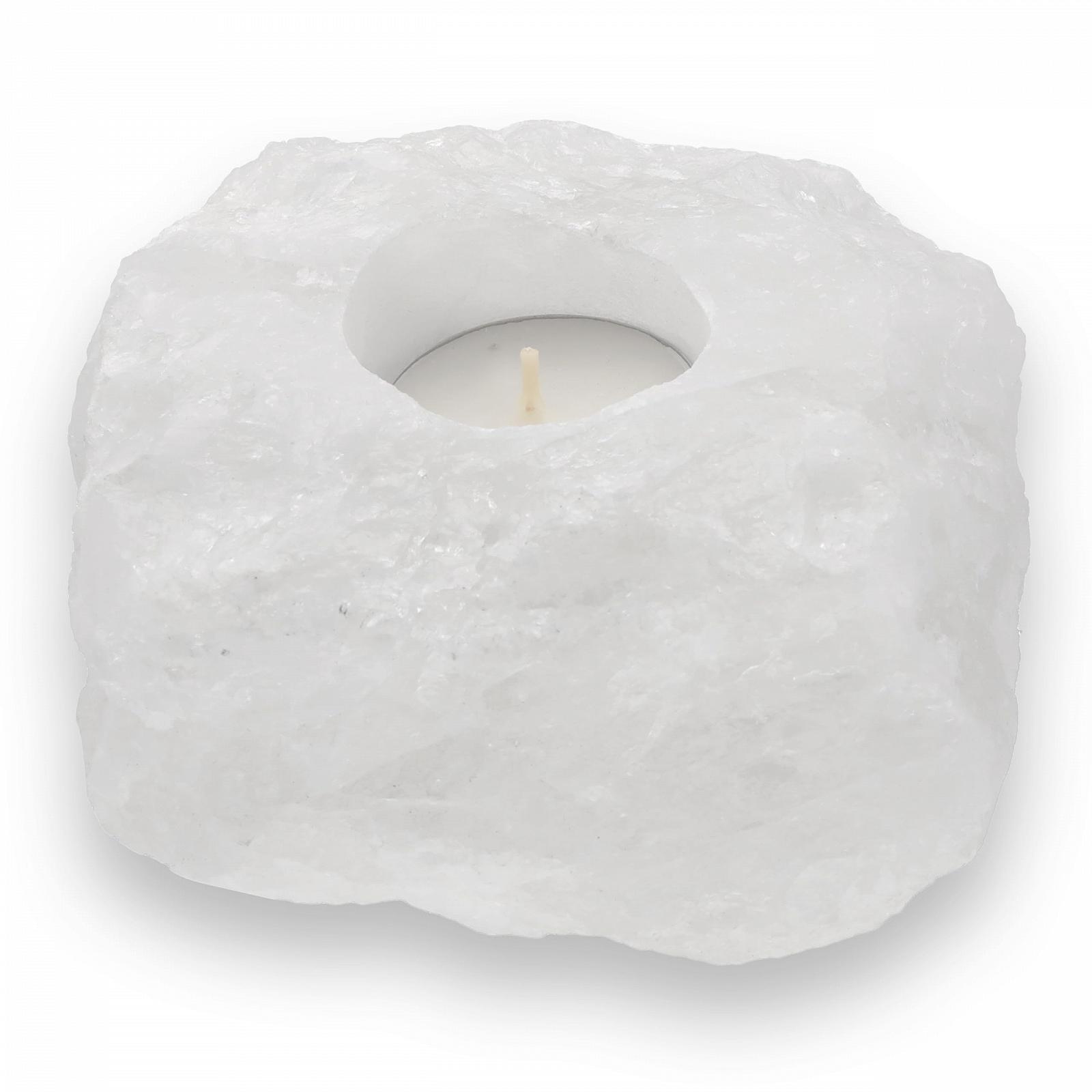 Підсвічник Lebensquelle Plus Rock Crystal Природний коштовний камінь Приблизно 1 кг Чайна свічка, фото №1