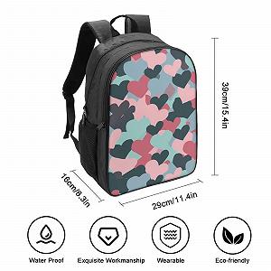 Рюкзак DPEOANEBN Love 3D для дітей, великий, для школи, подарунок, 40x28x16 см synthetic.ua - Фото 1