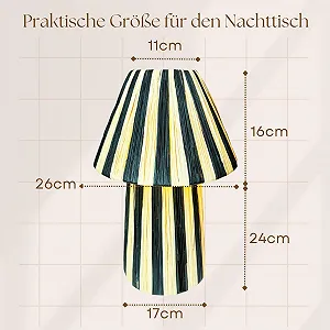 Настільна лампа Marrakech Morjan 40 см Рафія Бохо E27 Бежево-чорна synthetic.ua - Фото 1