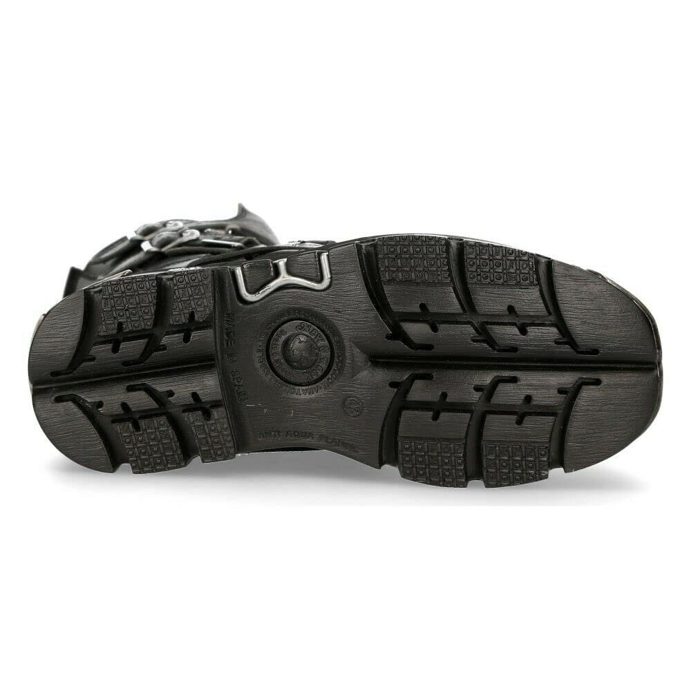 Черевики New Rock Gothic 373-S4 Шкіряні Металік Чорний, фото №8