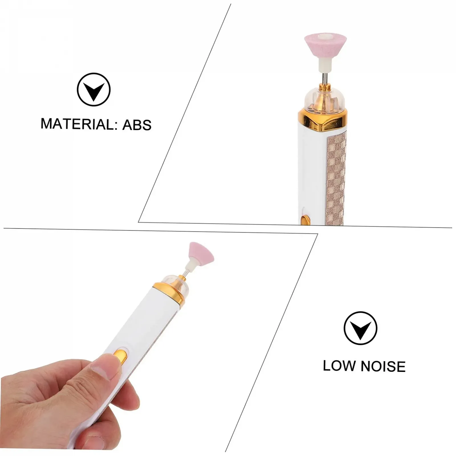 Электрический набор для маникюра и педикюра Healvian, портативная машинка, фото №4