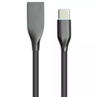 Дата кабель USB 2.0 AM to Type-C 2.0m black PowerPlant (CA911257), фото №1