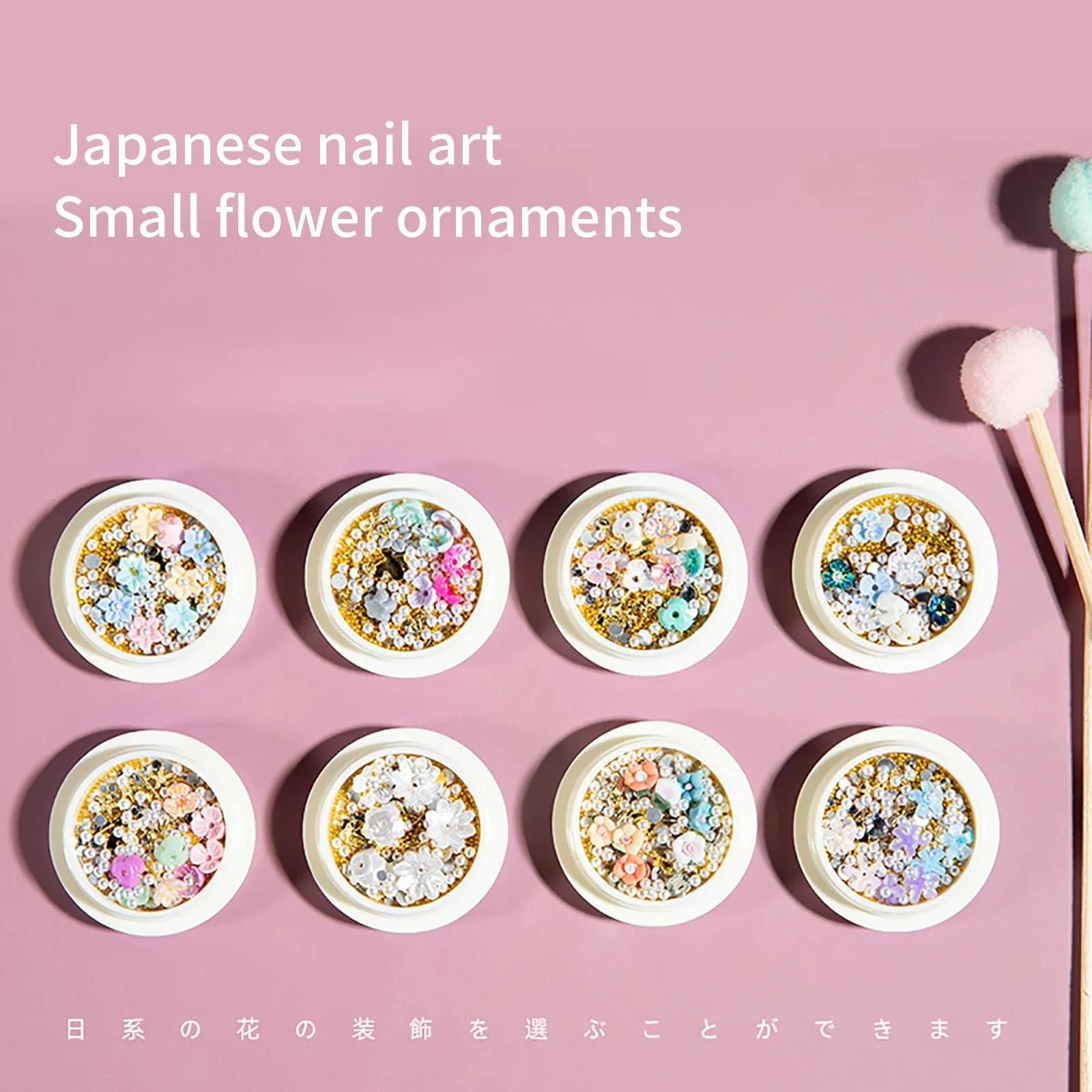 Стрази для нігтів Квітка мушлі Металеві заклепки, фото №7