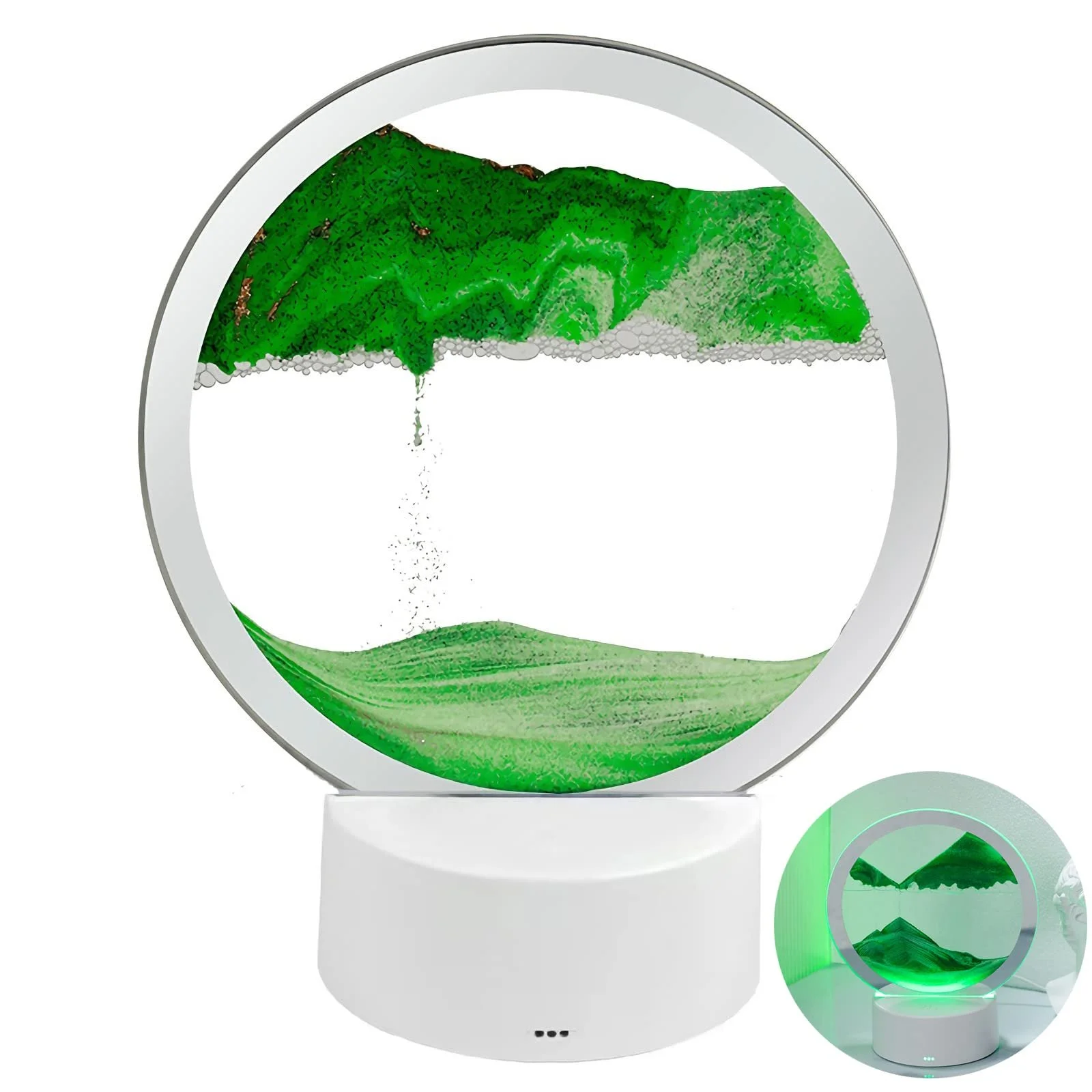 Настільна лампа Sandscape 3D Moving Sand Art LED Rotating, фото №8