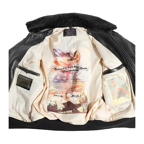 Мужская куртка Top Gun Offical Military G-1 Jacket Black, L (G-1L), фото №3 Мужская куртка Top Gun Offical Military G-1 Jacket Black, L (G-1L), фото №3