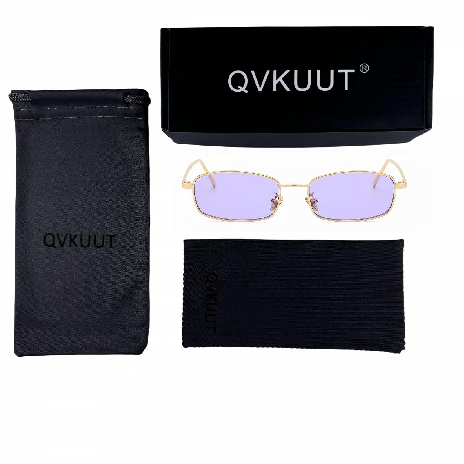 Класичні прямокутні сонцезахисні окуляри QVKUUT Ретро, фото №4