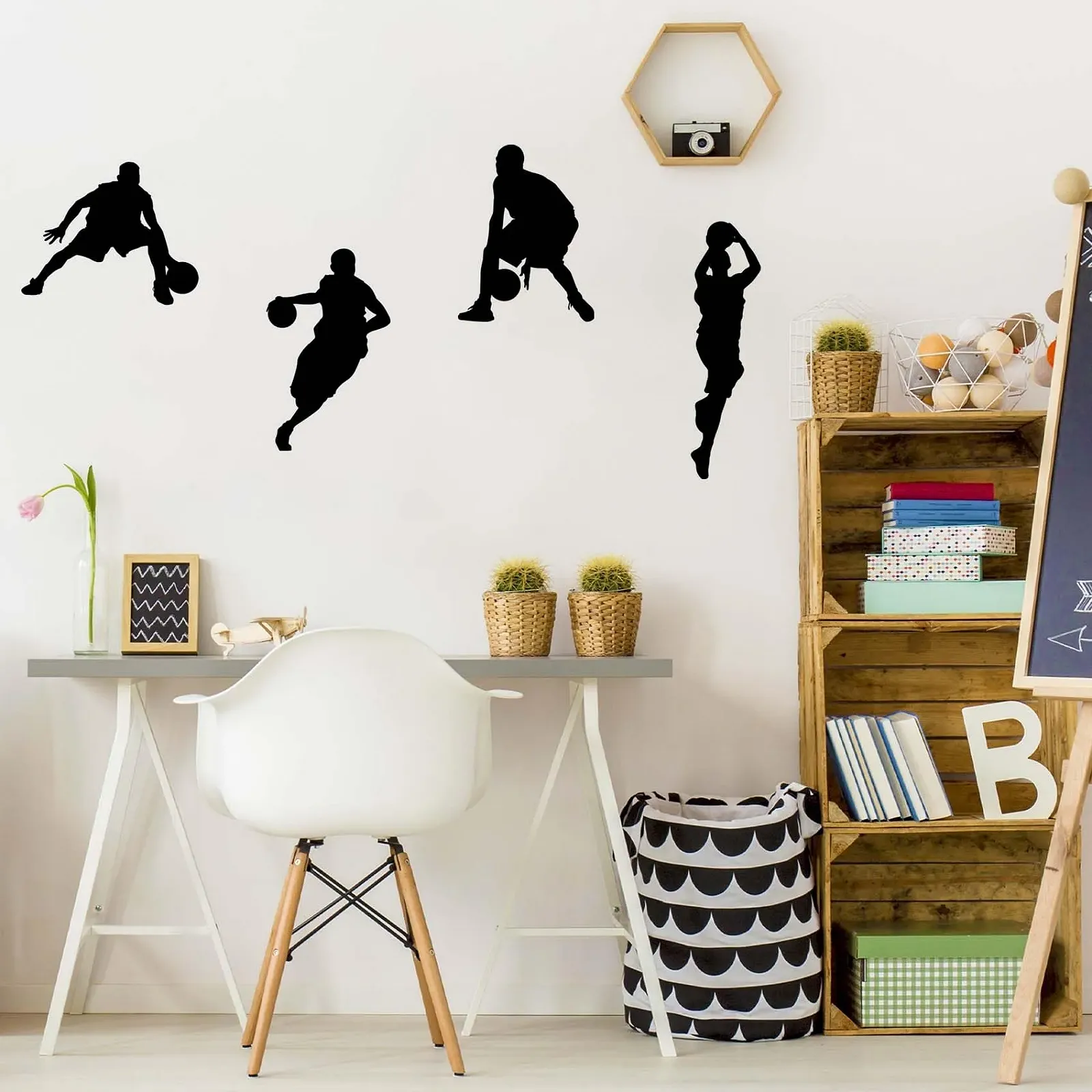 Наклейка на стіну LAGAHS Basketball Player Баскетболіст для дитячої кімнати, фото №3