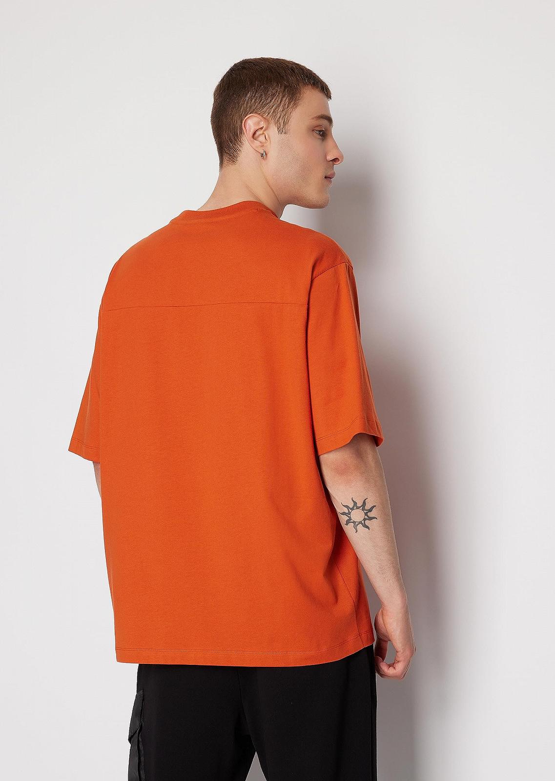 Джемпер-поло Armani Exchange Oversized з плотного бавовняного джерсі з логотипом, фото №4