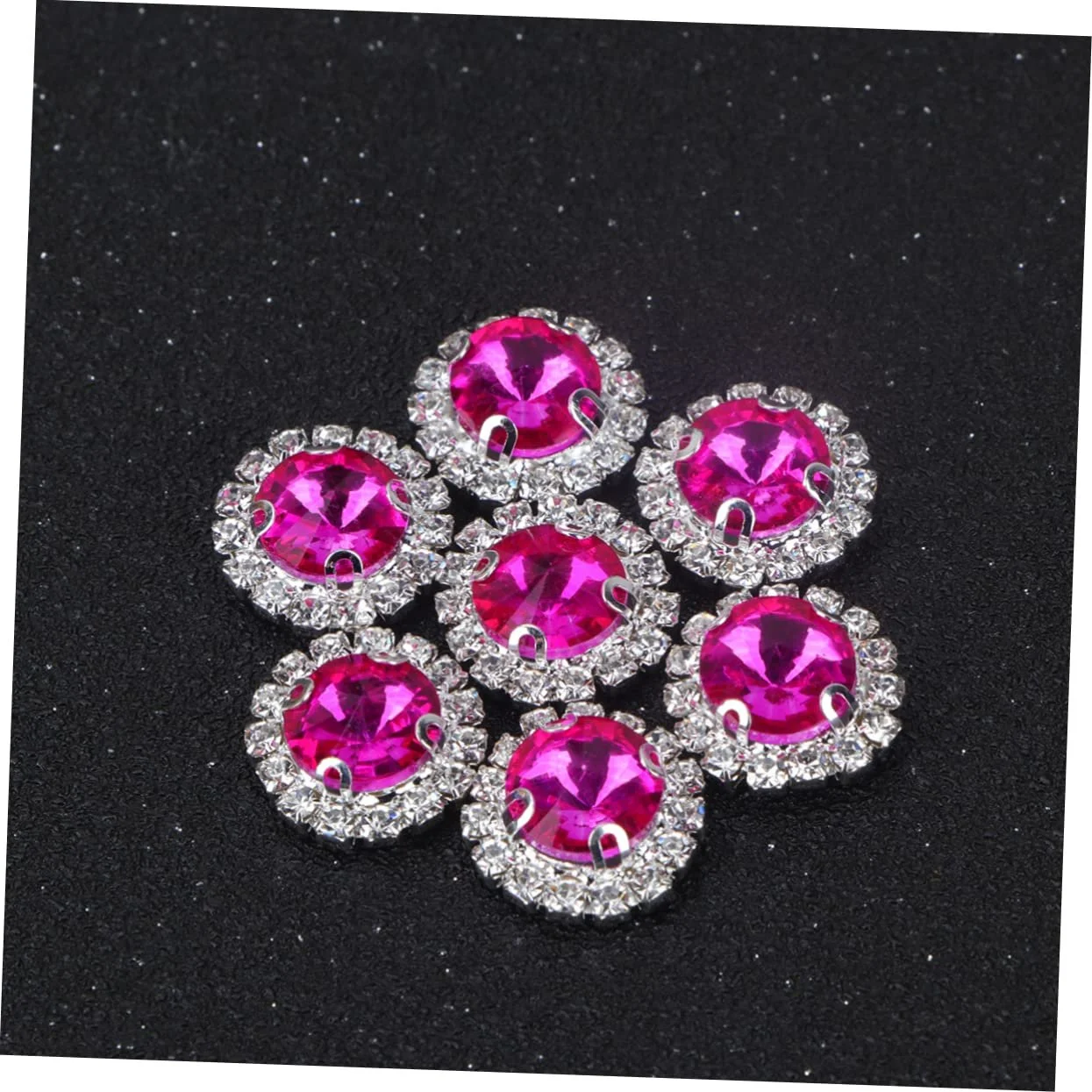 Стрази Плоскі круглі 20 шт. Рожеве золото, фото №7