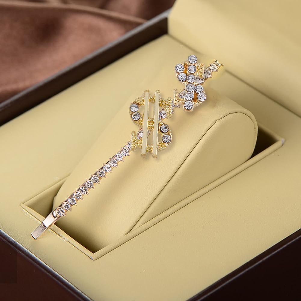 Стразы для ногтей DICOSMETIC, 32 шт, 2 стиля, доллары, золотой и серебряный, фото №7