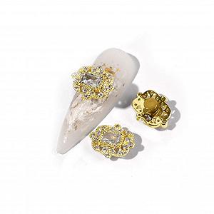 3 шт. Роскошные вращающиеся циркониевые 3D стразы для дизайна ногтей, хрустальные бриллианты для самостоятельного маникюра (Цвет: 02) - Фото 1