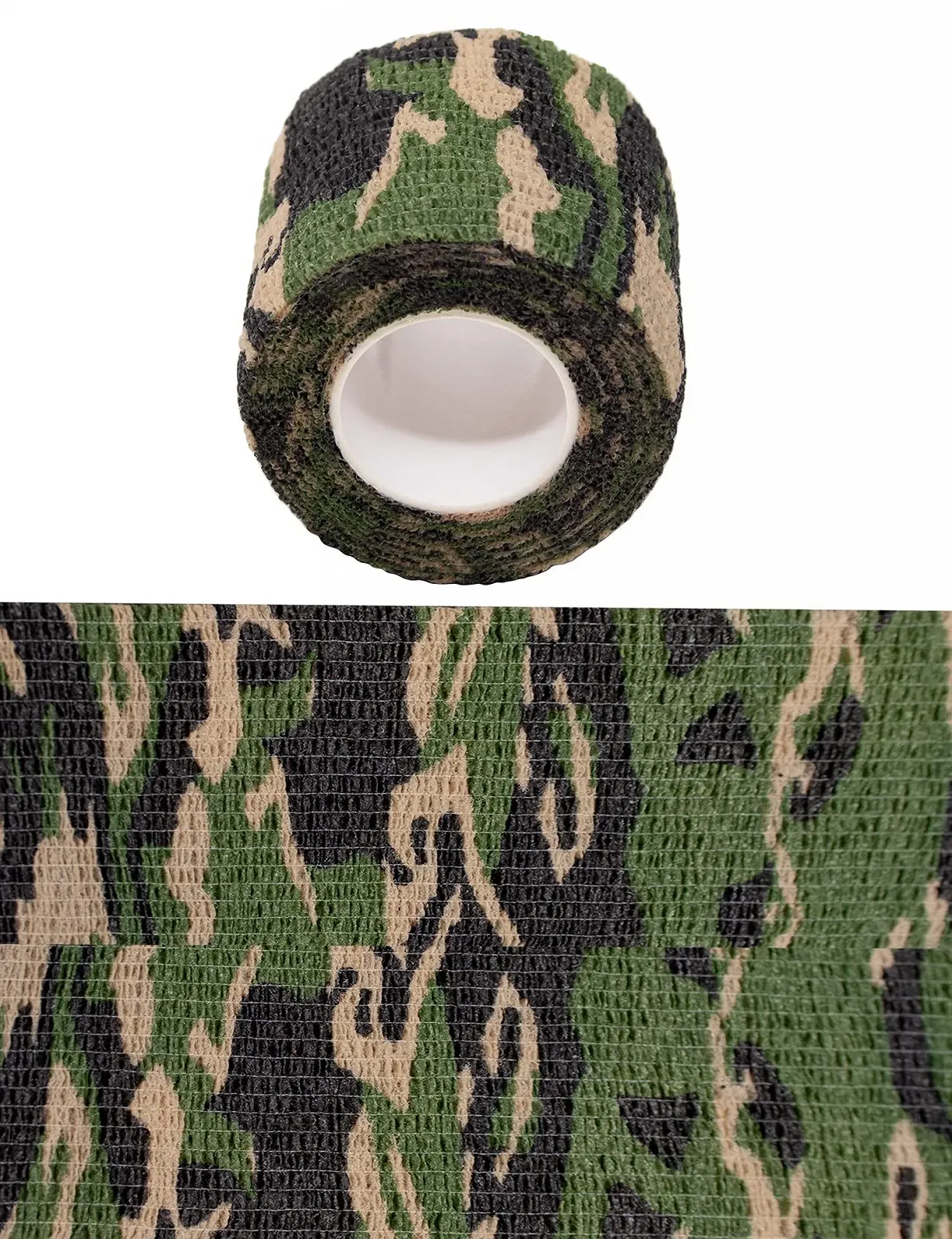 Тканевая лента Outdoor Saxx® Camouflage камуфляжная водонепроницаемая многоразовая 4,5 м x 5 см, фото №2