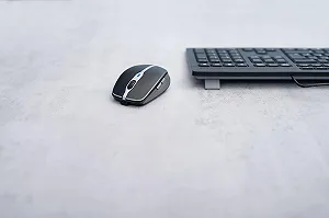 Миша CHERRY MW 9100 Бездротова, Bluetooth або 2.4 GHz, регульована роздільна здатність до 2400 dpi, акумуляторна, чорна synthetic.ua - Фото 1