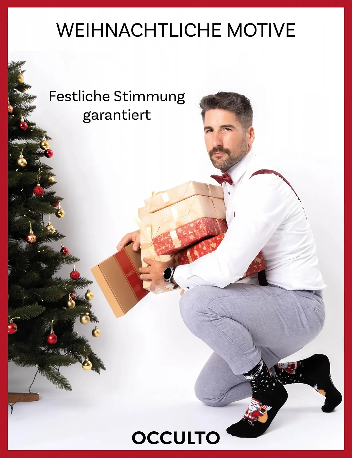 Шкарпетки Occulto Різдвяні 2 шт (Модель: Santa), фото №5