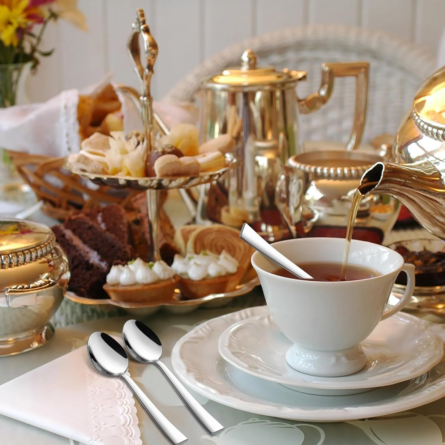 Набір 6 шт, Ложки для кави з нержавіючої сталі, фото №6