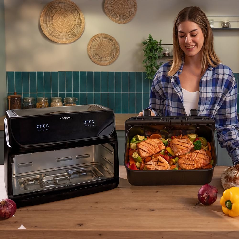 Мультипечь Cecotec Cecofry & Grill Duoheat 10000 10л Grill 2800Вт 40-200°C 10 программ, фото №9 Мультипечь Cecotec Cecofry & Grill Duoheat 10000 10л Grill 2800Вт 40-200°C 10 программ, фото №9