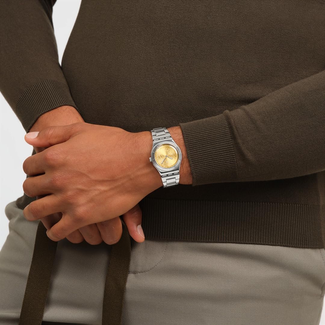 Часы Swatch Petal Swirl YLS236G Желтый Браслет, желтый, Браслет, фото №8