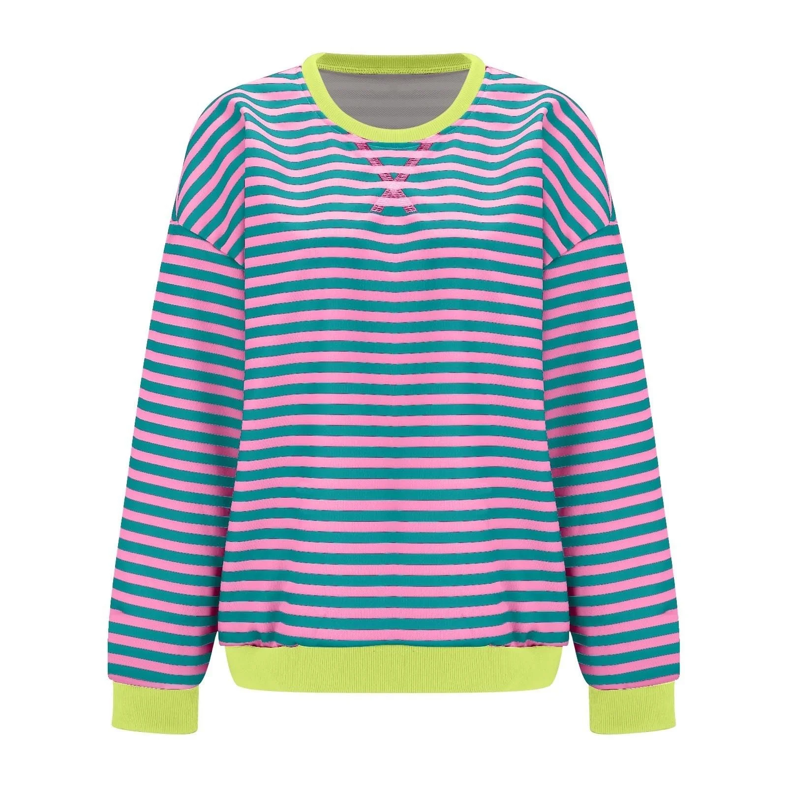 Полосатый Свитер Женский Повседневный, фото №4