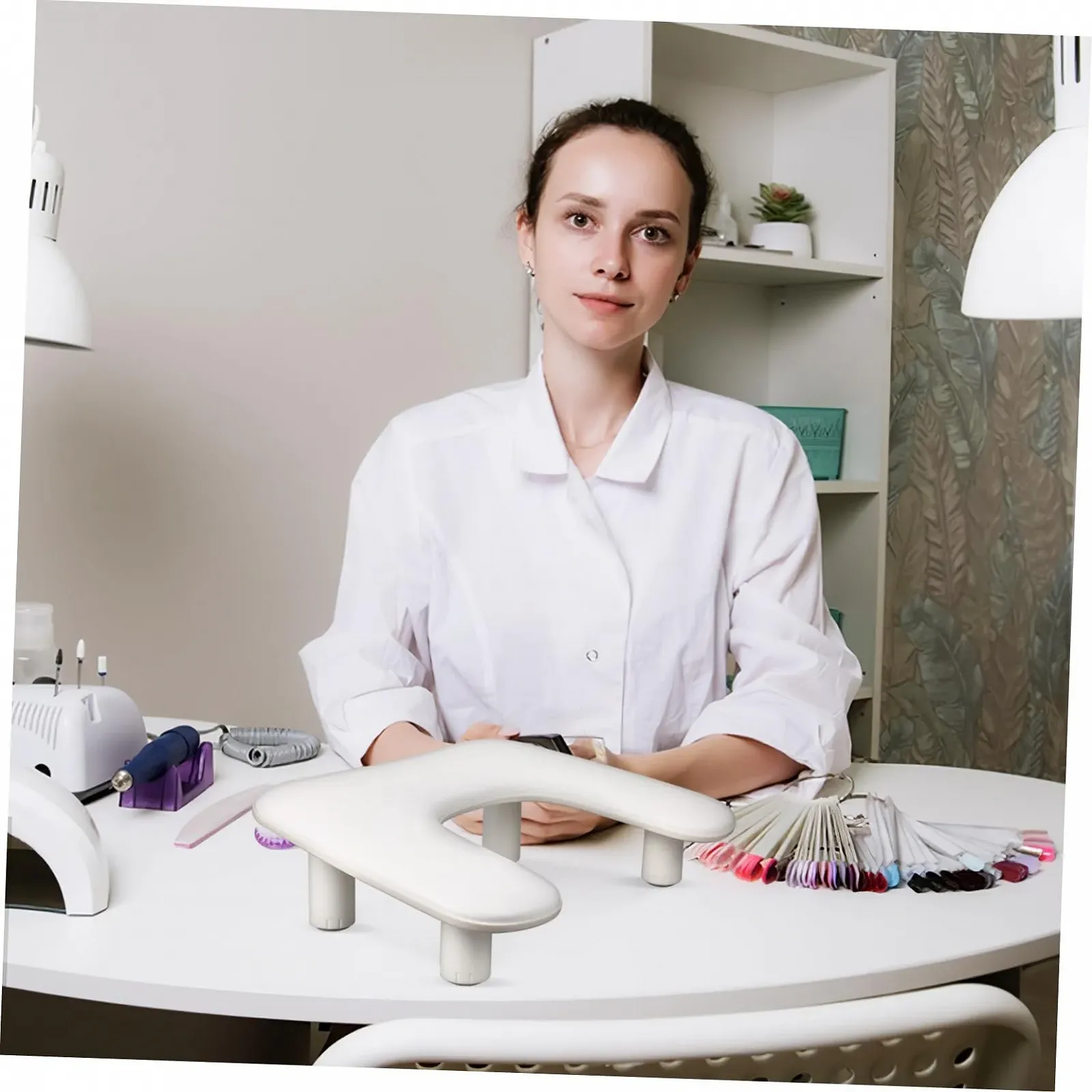 Підставка для рук для манікюру Ipetboom Пластик Білий, фото №4