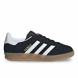 Кроссовки Adidas Gazelle Indoor J Code JQ8701 Черный для мальчиков - Фото 1