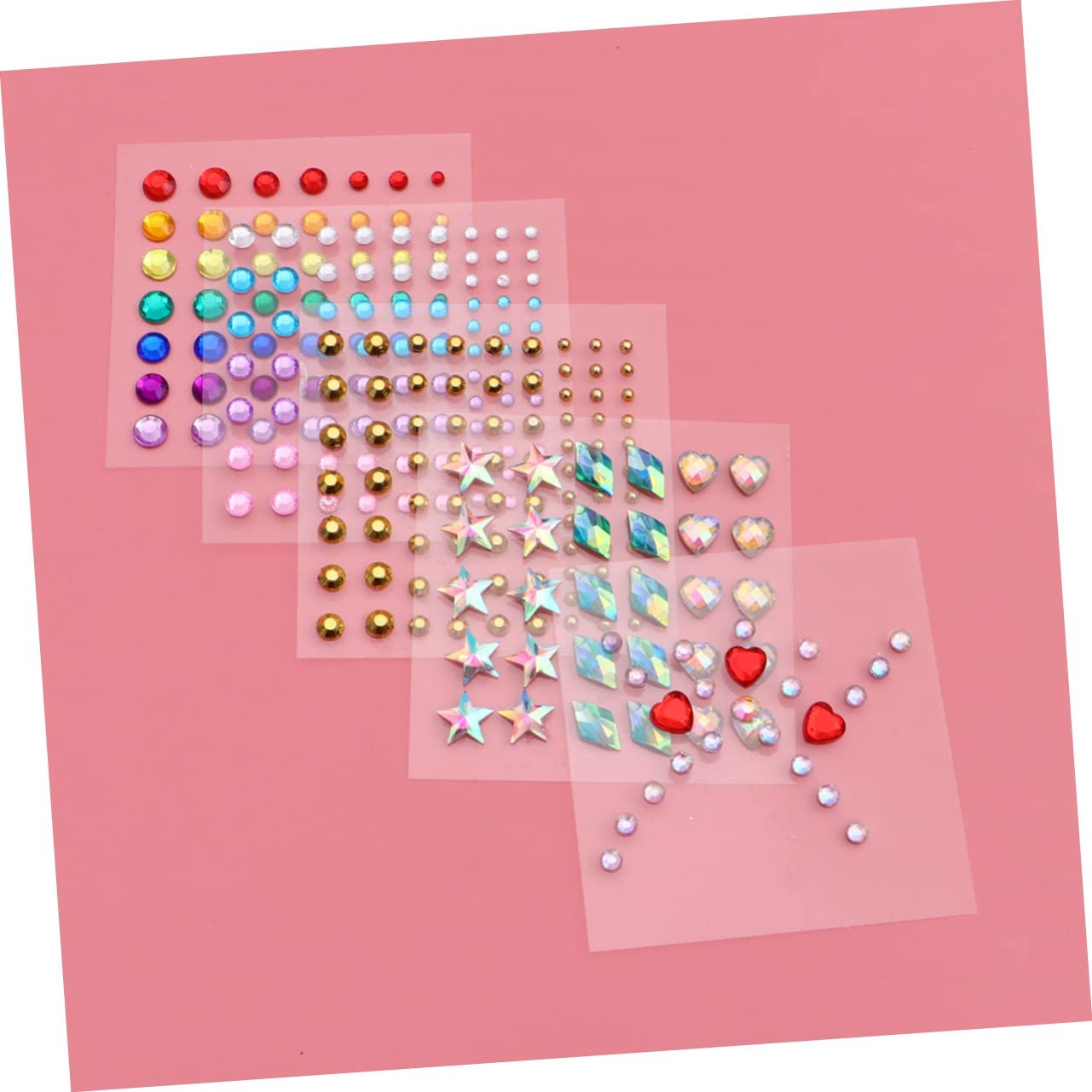 Стразы Beavorty Плоские для скрапбукинга, наклейки со стразами, драгоценности для глаз, наклейки для тела, самоклеящиеся бриллиантовые наклейки с блестками для лица, ювелирные наклейки для лица, акриловые 3D, фото №4